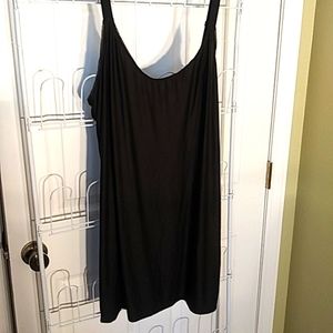 Secret Treasures- Women's Black Sleepwear Chemise Dress with Lace Back- Size- XL